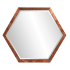 Roseto Daze 23" W x 20" H Square Framed Bathroom Mirror Acid Treated Copper