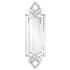 Roseto Allure 14" W x 48" H Specialty Glass Framed Bathroom Mirror N/A