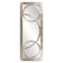 Roseto Dynasty 14-1/2" W x 38" H Rectangular Framed Bathroom Mirror Champagne Silver Leaf
