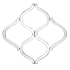 Roseto Lattice 27" W x 29" H Specialty Glass Framed Bathroom Mirror N/A