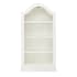 Roseto 82" Storage Bookcase with Puck Light Chalky White