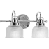 Roseto Sophia 2 Light 17" Wide Bathroom Vanity Light Chrome