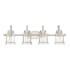 Roseto Eastland 4 Light 32" Wide Bathroom Vanity Light Brushed Nickel