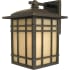 Roseto Hickory 1 Light 13" Tall Outdoor Wall Sconce with Opaque Linen Glass Imperial Bronze