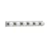 Roseto Schuyler 6 Light 36" Wide Vanity Strip Brushed Stainless