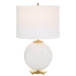 Roseto Maenian 24" Tall Buffet Table Lamp White / Gold