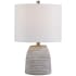 Roseto Laurence 20" Tall Buffet Table Lamp White / Brushed Nickel