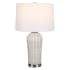 Roseto Mareah 25" Tall Buffet Table Lamp White / Brushed Nickel