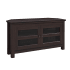 Roseto 44" Wide Corner Style TV Stand Media Cabinet Espresso