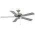 RP Lighting and Fans Desert Moon 52" 5 Blade Indoor Ceiling Fan Brushed Nickel / Brushed Nickel