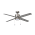 RP Lighting and Fans Aldea IV 52" 4 Blade Indoor Integrated LED Ceiling Fan Brushed Nickel / Brushed Nickel