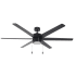 RP Lighting and Fans Aldea X 60" 6 Blade Indoor LED Ceiling Fan Black / Black