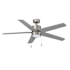 RP Lighting and Fans Aldea V 52" 5 Blade Indoor Ceiling Fan with Integrated LED Light Kit Brushed Nickel / Brushed Nickel
