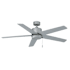 RP Lighting and Fans Aldea IX 52" 5 Blade Indoor / Outdoor Energy Star Ceiling Fan Brushed Pewter / Brushed Pewter