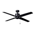 RP Lighting and Fans Aldea 52" 4 Blade Indoor Ceiling Fan Black / Black
