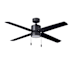 RP Lighting and Fans Aldea 52" 4 Blade Indoor Ceiling Fan with Integrated LED Light Kit Black /Black