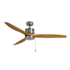 RP Lighting and Fans Torque 52" 3 Blade Indoor Ceiling Fan Brushed Nickel / Natural Maple