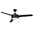 RP Lighting and Fans Contempo 50" 3 Blade Indoor Ceiling Fan with Integrated LED Light Kit Black / Black