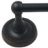 Rusticware Riverside 18" Traditional Single Towel Bar with Round Rope Edge Backplates Oil Rubbed Bronze