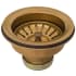 Ruvati 3-1/2" Basket Strainer Copper Tone Matte Bronze