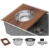 Mahogany / Stainless Steel