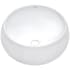 Ruvati Vista 16" Round Porcelain Vessel Bathroom Sink White
