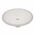 Ruvati Krona 18-1/2" Oval Porcelain Undermount Bathroom Sink with Overflow Biscuit