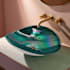 Ruvati Murano 18-1/2" Specialty Glass Vessel Bathroom Sink from Handmade Glass Seafoam Green