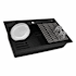 Ruvati epiCube 31-1/8" Drop In Single Basin Granite Composite Kitchen Sink with Basket Strainer and Cutting Board Black