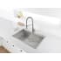 Ruvati Tirana 33" Drop In Single Basin 16 Gauge Stainless Steel Kitchen Sink with Basin Rack and Basket Strainer Stainless Steel