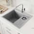 Ruvati Ibiza 22" Drop In Single Basin Stainless Steel Bar Sink with Basket Strainer and Cutting Board Stainless Steel