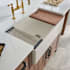 Ruvati Fiore 33" Farmhouse Single Basin Fireclay Kitchen Sink with Basket Strainer and Cutting Board Biscuit