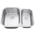 Ruvati Parmi 29" Undermount Double Basin 16 Gauge Stainless Steel Kitchen Sink with 2 Basin Racks and 2 Basket Strainers Stainless Steel
