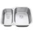 Ruvati Parmi 29" Undermount Double Basin Stainless Steel Kitchen Sink with Basin Rack and Basket Strainer Stainless Steel