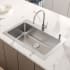Ruvati Modena 33" Drop-In Single Basin Stainless Steel Kitchen Sink Includes Basket Strainer and Sink Grid Stainless Steel