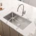 Ruvati Modena 31" Undermount Single Basin Stainless Steel Kitchen Sink Includes Basket Strainer and Sink Grid Stainless Steel