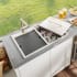 Ruvati Merino 29-1/4" Drop In Double Basin Stainless Steel Kitchen Sink with Basket Strainer, Colander and Cutting Board Stainless Steel