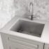 Ruvati Forma 23" Undermount Single Basin Stainless Steel Utility Sink with Basin Rack Included Stainless Steel