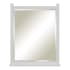 Sagehill Designs Luke 31" W x 38" H Rectangular Wood Framed Bathroom Wall Mirror Studio White