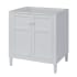 Sagehill Designs Turner 30" Free Standing Wood Single Vanity Cabinet Only - Less Vanity Top White