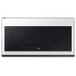 Samsung Bespoke 30 Inch Wide 2.1 Cu. Ft. 1700 Watt Over the Range Microwave with Voice Control and Eco Mode White Glass