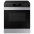 Samsung Bespoke 30 Inch Wide 6.3 Cu. Ft. Slide In Fingerprint Resistant Electric Range with Air Fry and Steam Clean Stainless