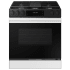 Samsung Bespoke 30 Inch Wide 6 Cu. Ft. Slide In Gas Range with Cast Iron Grates and Air Fry White Glass