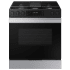 Samsung Bespoke 30 Inch Wide 6 Cu. Ft. Slide In Fingerprint Resistant Gas Range with Storage Drawer and Viewing Window Stainless