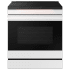 Samsung Bespoke 30 Inch Wide 6.3 Cu. Ft. Slide In Induction Range with Broil Element and Storage Drawer White Glass