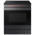 Samsung Bespoke 30 Inch Wide 6.3 Cu. Ft. Slide In Induction Range with Viewing Window and Ambient Edge Lighting™ Matte Black Steel