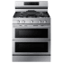 Samsung 30 Inch Wide 6.3 Cu. Ft. Free Standing Gas Range with Air Fry and Wi-Fi Stainless Steel