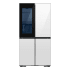 Samsung Bespoke 36 Inch Wide 22.5 Cu. Ft. Energy Star Certified Four Door, French Door Refrigerator with Dual Ice Maker and FlexZone White Glass