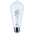 Satco Lighting Pack of (2) 6 Watt Vintage Edison Dimmable ST19 Medium (E26) LED Bulbs- 500 Lumens and 2700K Clear