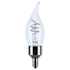 Satco Lighting Pack of (2) 4 Watt Dimmable CA11 Candelabra (E12) LED Bulbs- 350 Lumens and 2700K Clear